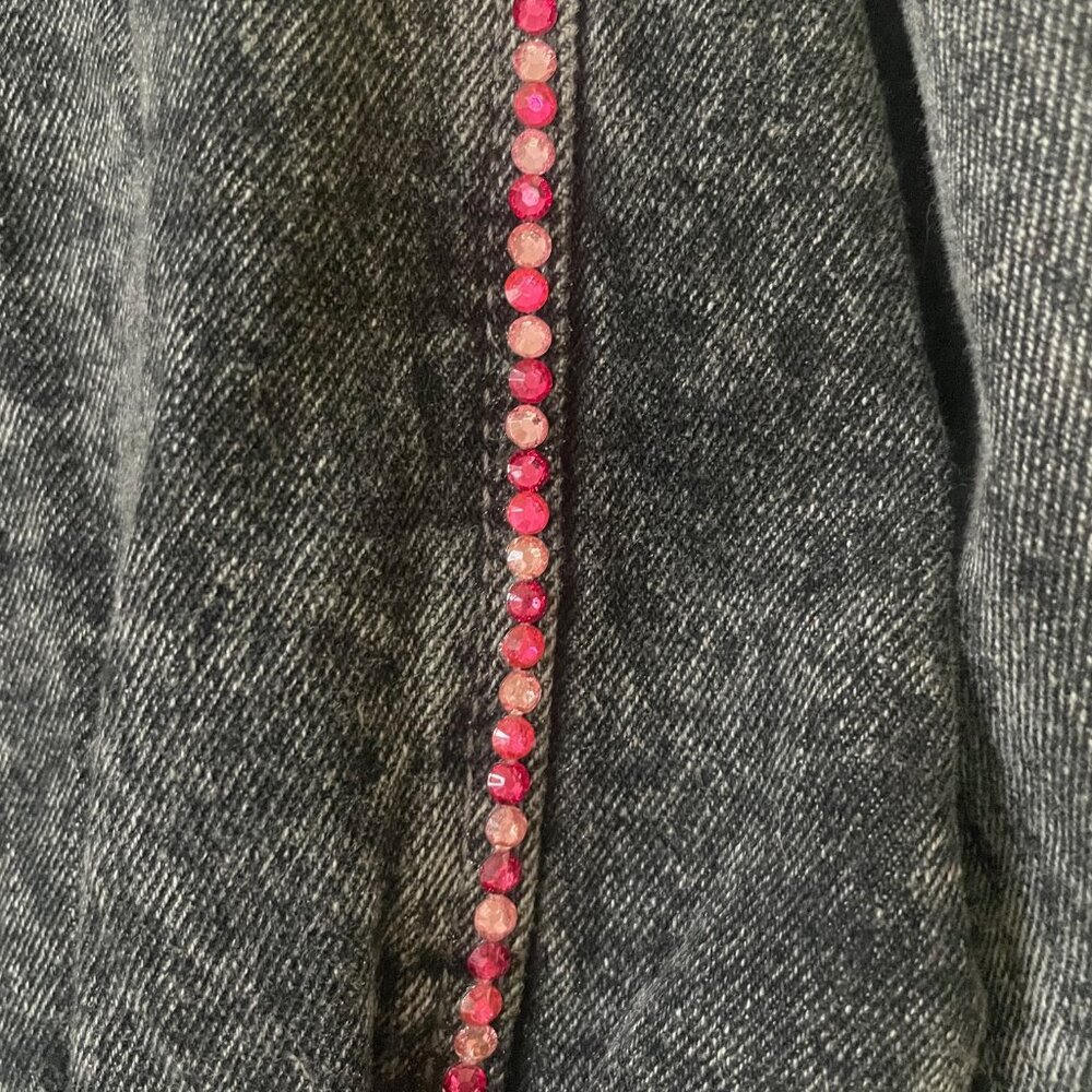 One of a kind designer denim jacket - Picture 5 of 7